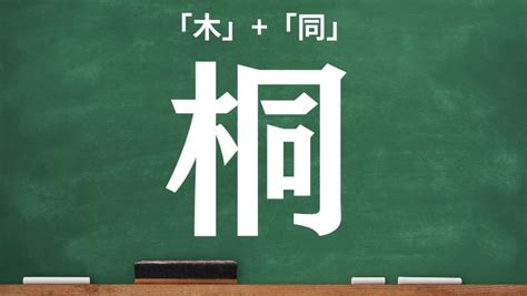 木同 漢字|木へんに同で「桐」は何て読む？